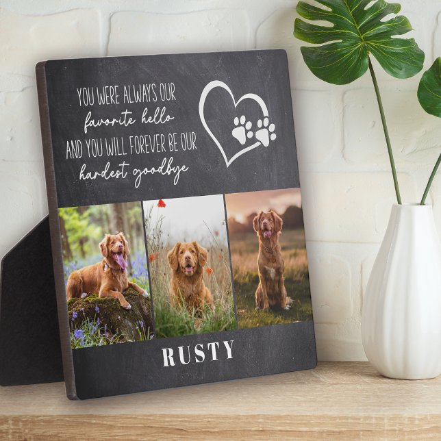 Plaque Photo Favori Bonjour Le plus dur Au revoir Mémorial pour (Créateur téléchargé)