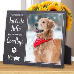 Plaque Photo Favori Bonjour Personnalisé Animaux Perdus Mémoria