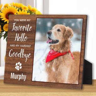 Plaque Photo Favori Hello Custom Pet Perdre Pet Photo Memorial