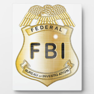 Plaque Photo FBI Badge