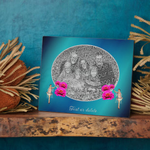 Plaque Photo Fées Et Fleurs Personnalisées Ajoutez Votre Propre