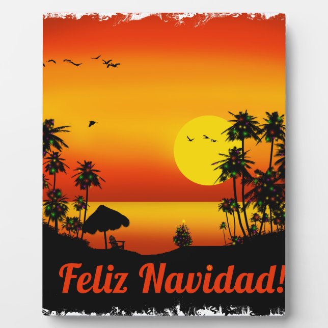 Plaque Photo feliz Navidad (Devant)