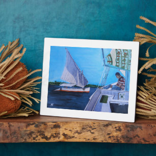 Plaque Photo Feluccas sur le Nil Peinture par Alfred Fox