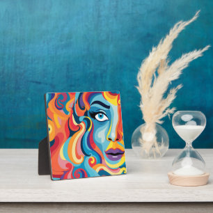 Plaque Photo Femme audacieuse tourbillon vibrant d'émotions