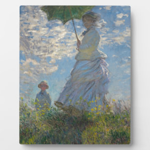 Plaque Photo Femme de Claude Monet avec un parasol 1875
