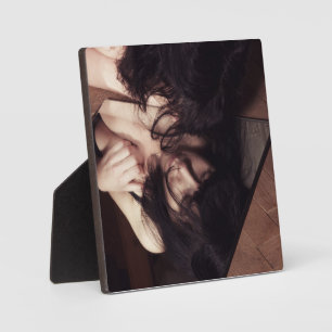 Plaque Photo Femme et miroir
