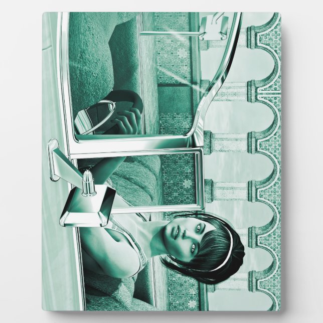 Plaque Photo Femme Vintage (Devant)