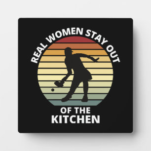 Plaque Photo Femmes vintages de Pickleball
