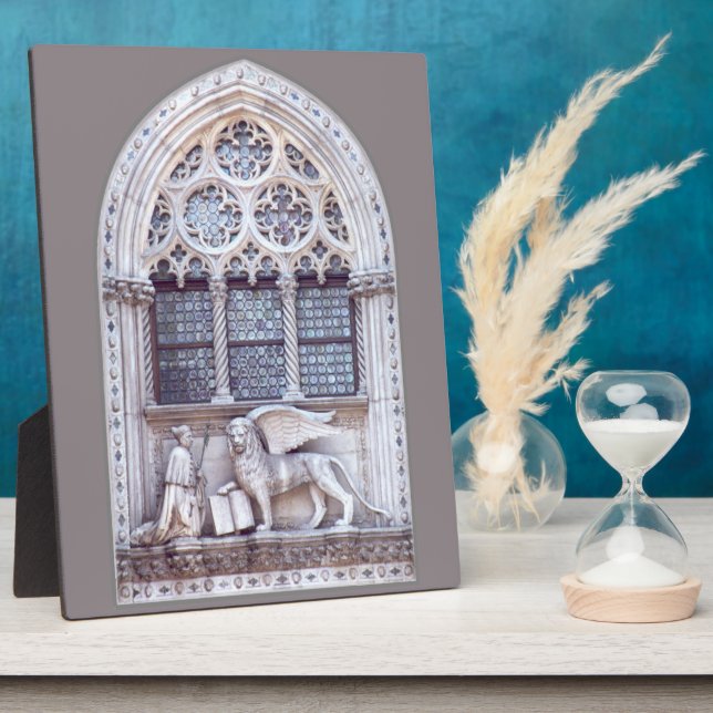 Plaque Photo Fenêtre en verre de Lion ailé San Marco (Côté)
