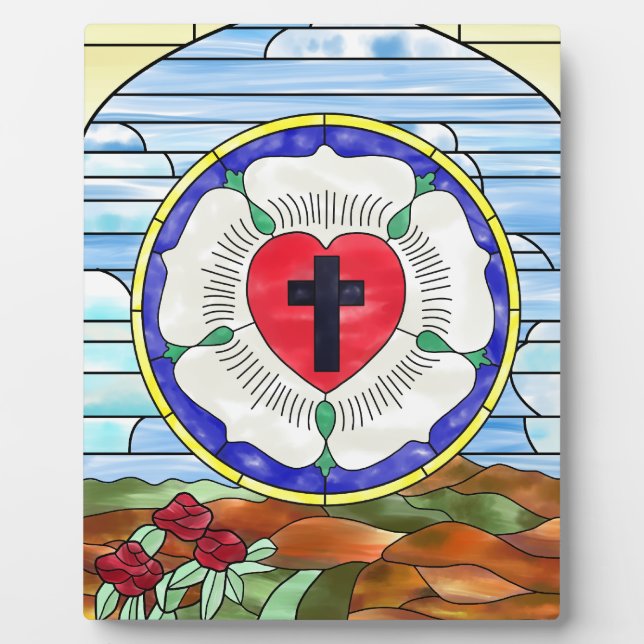 Plaque Photo Fenêtre en verre de Rose Luther (Devant)