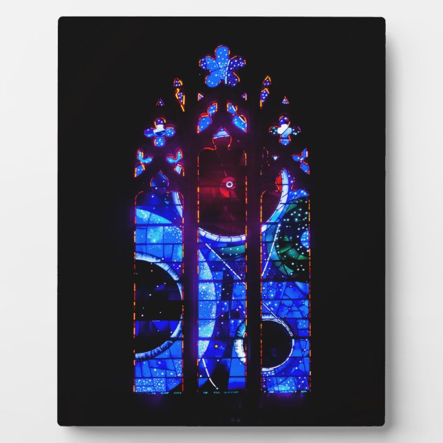 Plaque Photo Fenêtre spatiale à la cathédrale nationale de Wash (Devant)