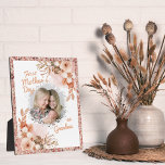 Plaque Photo Fête de la Première Mère Florale en tant que grand<br><div class="desc">Première fête des mères en tant que grand-mère photo personnalisée Cadeau pour grand-mère, Mère le jour de la fête des mères ou l'anniversaire de la mère ou la nouvelle mère. Ajoutez l'une de vos photos préférées de votre femme, de votre mère, de votre bébé/enfant/animal de compagnie/famille/couple/mariage photos à l'arrière -...</div>