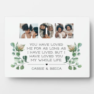 Plaque Photo Fête des mères Anniversaire à maman de Enfants Pho