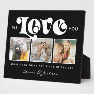 Plaque Photo Fête des mères Nous t'aimons Maman Famille Photo C