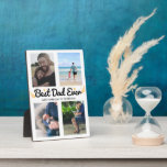 Plaque Photo Fête des pères Cadeau MEILLEUR PAPA JAMAIS Collage<br><div class="desc">Fête des pères Cadeau MEILLEUR PAPA JAMAIS Collage photo</div>