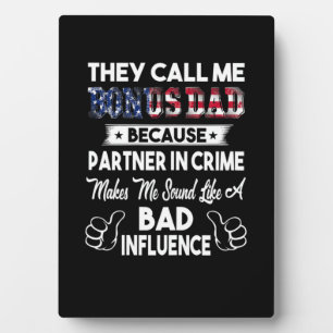 Plaque Photo Fête des pères   On M'Appelle Bonus Papa