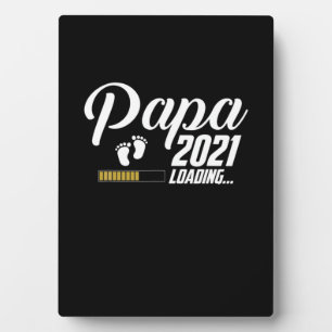 Plaque Photo Fête des pères Papa Chargement 2021 Père pour la