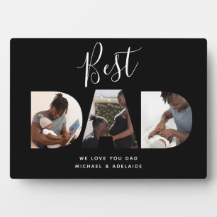Plaque Photo Fête des pères personnalisée Collage photo meilleu