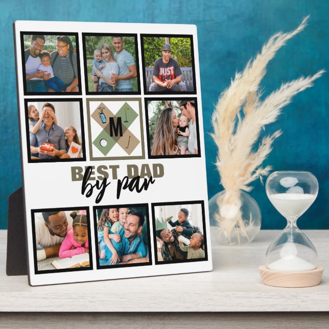 Plaque Photo Fête des pères Personnalisée Meilleur Papa Par Par (Côté)