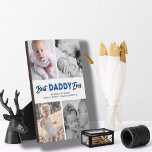 Plaque Photo Fête des pères personnalisée Photo Collage Meilleu<br><div class="desc">Créez un grand cadeau de Fête des pères pour un père bien-aimé cette année avec cette plaque photo de quatre collages photo. Avec 'Best Daddy Ever' dans une combinaison de script et de typographie sans serif moderne, avec votre message personnalisé et les noms des enfants aussi bien. Copyright Anastasia Surridge...</div>