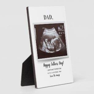 Plaque Photo Fête des pères Script Ultrasound Photo Pregnancy P