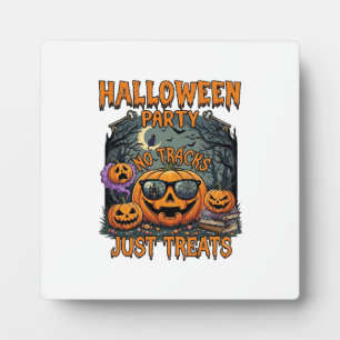 Plaque Photo Fête d'Halloween Pas de pistes juste des lunettes