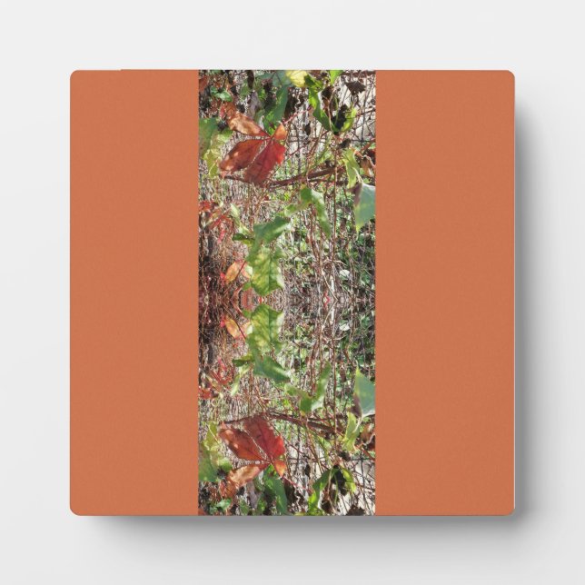 Plaque Photo Feuille photo automne (Devant)