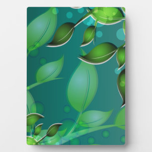 Plaque Photo Feuilles de jardin frais