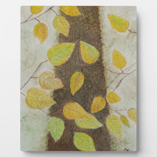 Plaque Photo Feuilles hêtre (Devant)
