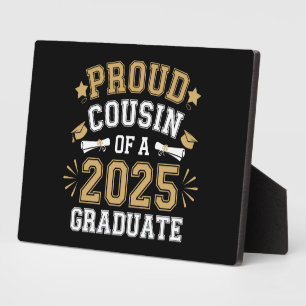 Plaque Photo Fière cousine d'une promotion de famille diplômée