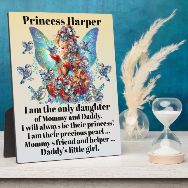 Plaque Photo Fille (Côté)