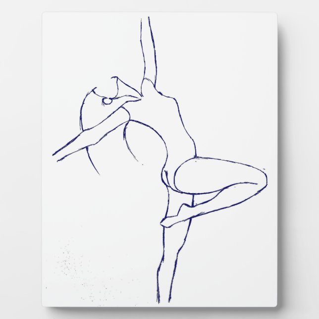 Plaque Photo Fille dansante (Devant)