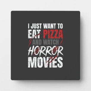 Plaque Photo Films d'horreur Pizza Halloween Design_1