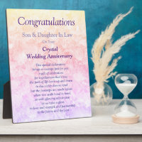 Fils & Fille En Droit Crystal Mariage Anniversaire