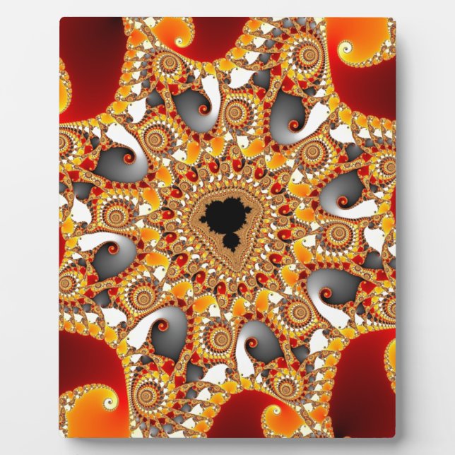 Plaque Photo Fire fractal (Devant)