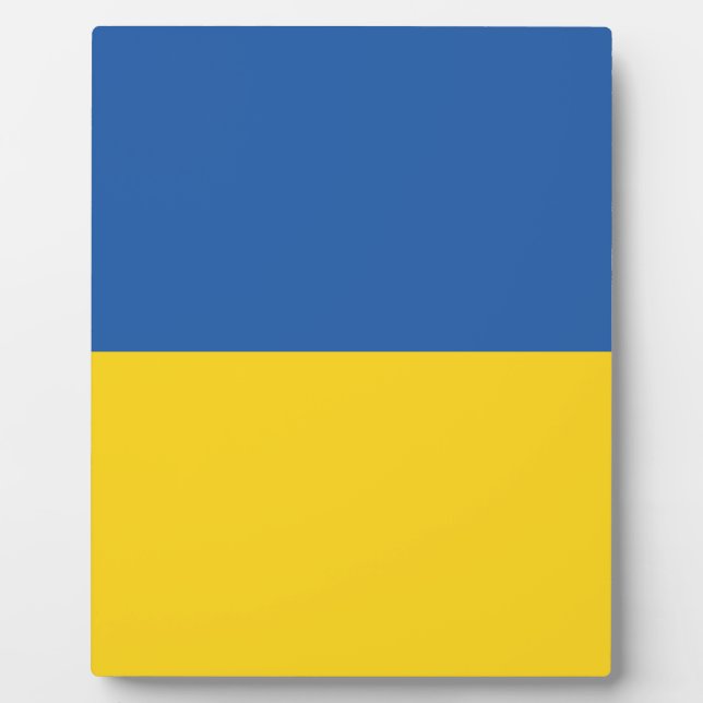 Plaque Photo Flag of Ukraine Button (Devant)
