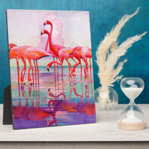 Plaque Photo Flamants roses roses par Francis Lee Jaques