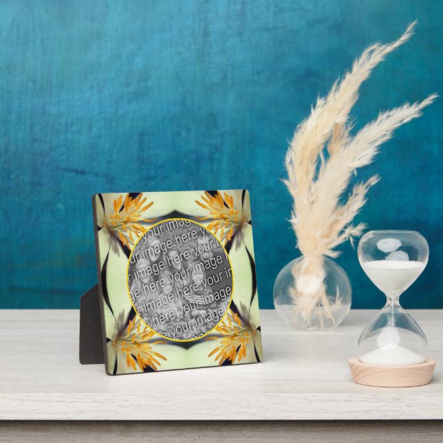 Plaque Photo Fleur Bloodroot Blanc Créez votre propre photo (Insitu)