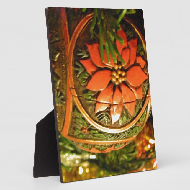 Plaque Photo Fleur de Noël (Côté)