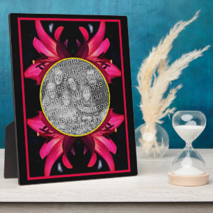 Plaque Photo Fleur Lily Rouge Créez votre propre photo