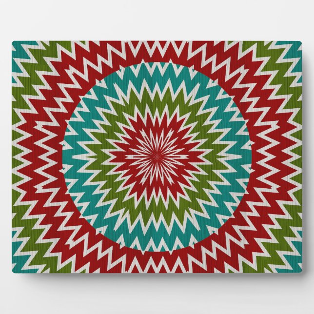 Plaque Photo Fleur mandalaic hypnotique (Devant)