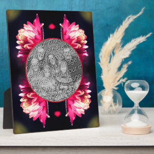 Plaque Photo Fleur Rouge Au Soleil Ajoutez Votre Photo