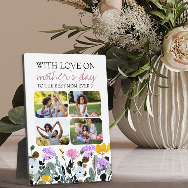 Plaque Photo Fleur sauvage 4 Photo Fête des mères (Créateur téléchargé)