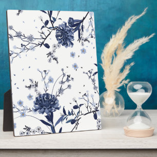 Plaque Photo Fleurs bleues