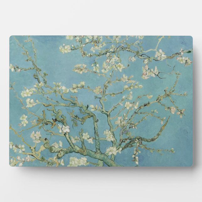 Plaque Photo Fleurs d'amandes par Vincent Van Gogh Art (Devant)