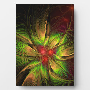 Plaque Photo Fleurs imaginaires fractales douces et tendres