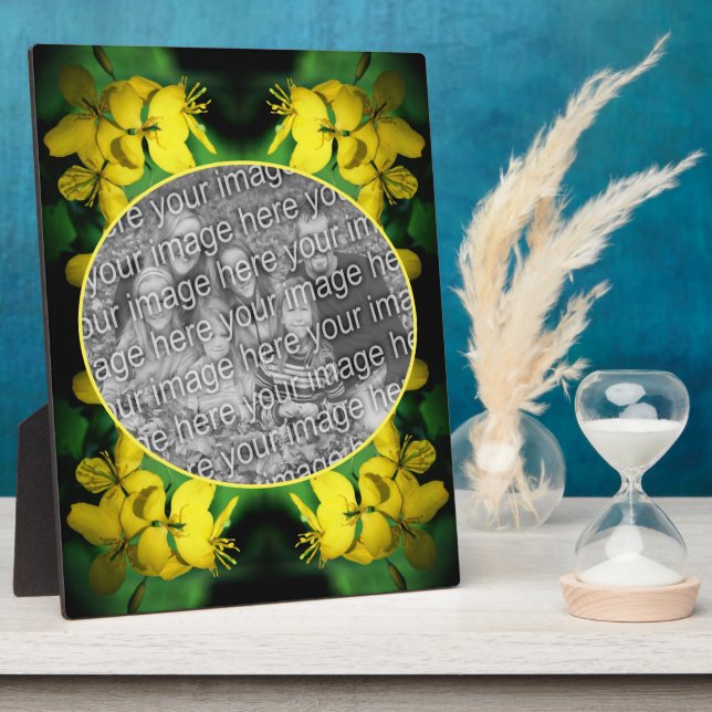 Plaque Photo Fleurs sauvages Jaunes Créez votre propre photo (Côté)