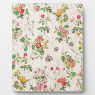 Plaque Photo Fleurs vintages