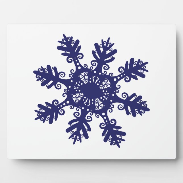 Plaque Photo Flocon de neige II (Devant)