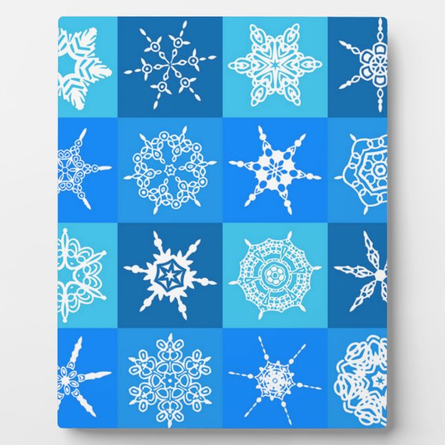 PLAQUE PHOTO FLOCONS DE NEIGE MAGNIFIQUES (Devant)